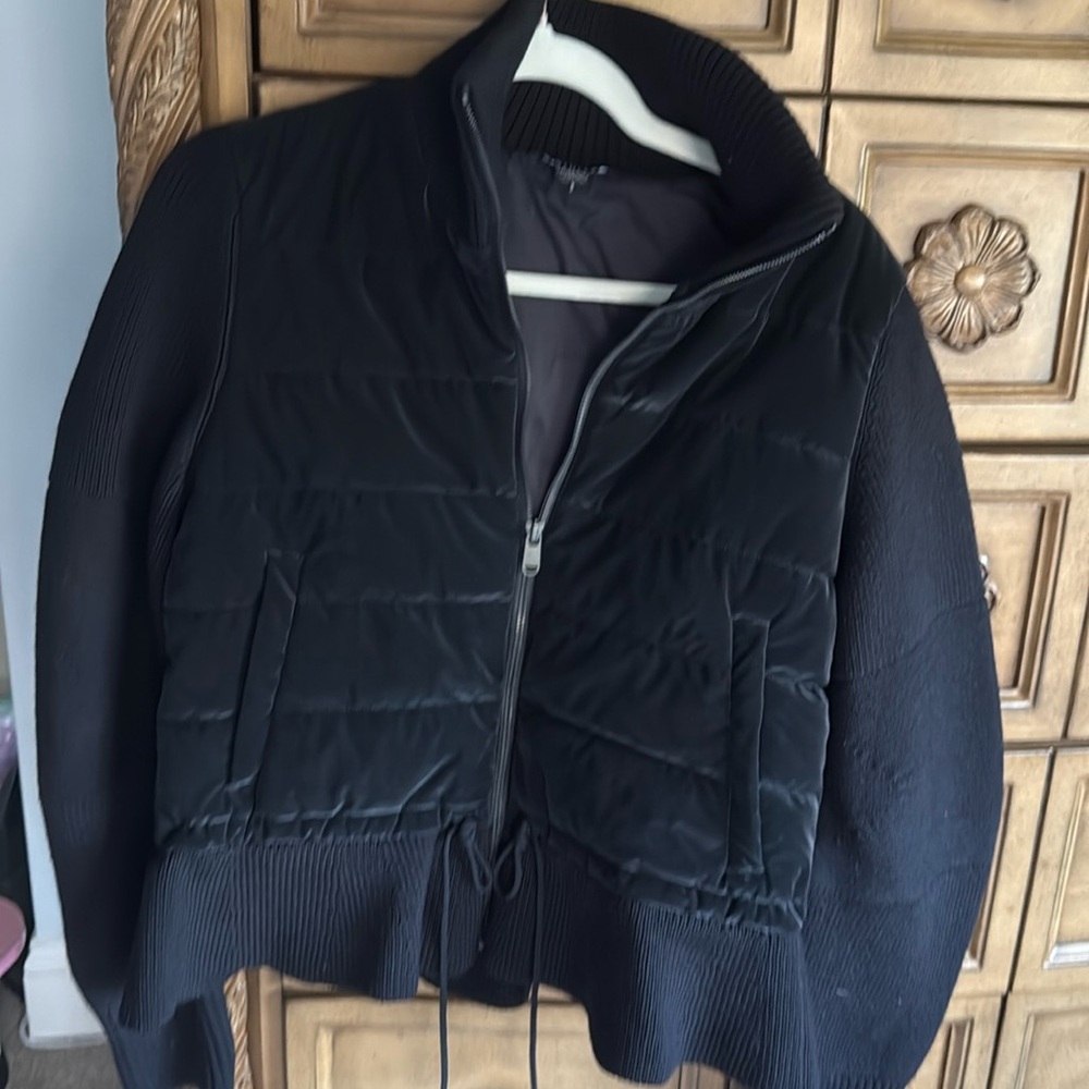 Athleta mixed media coat never worn